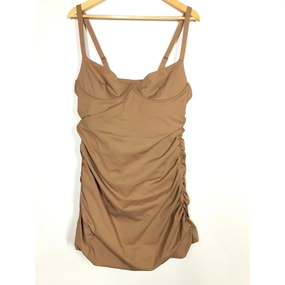 Skims Sculpting Swim Ruched One Piece Sienna NWT Size 2X
